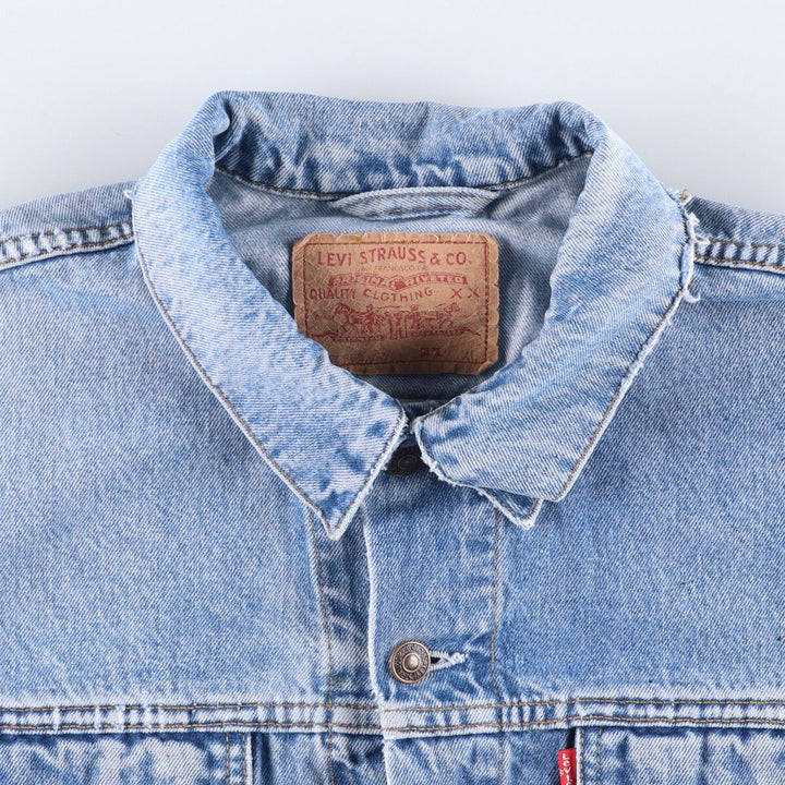 90'S Levi's 70503-0216 Denim Jacket, Men's Size XL, Vintage cotton blue type Vintage Second Hand