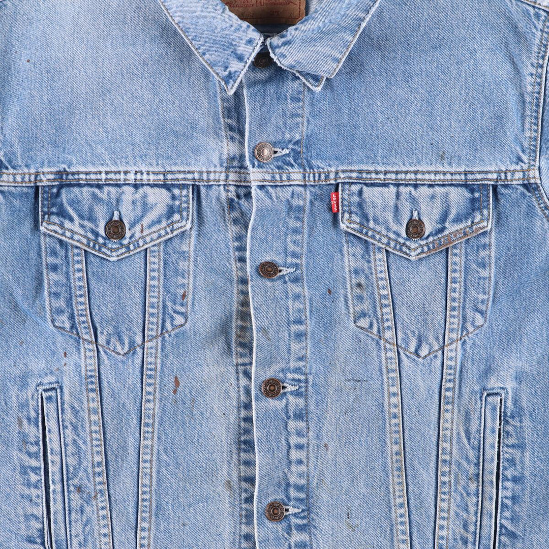 90'S Levi's 70503-0216 Denim Jacket, Men's Size XL, Vintage cotton blue type Vintage Second Hand