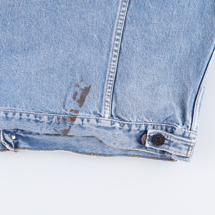 90'S Levi's 70503-0216 Denim Jacket, Men's Size XL, Vintage cotton blue type Vintage Second Hand