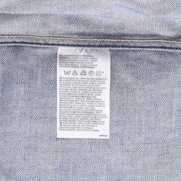 2000'S Levi's ENGINEERED 70100-0853 Euro Model Denim Jacket, Men's Size Medium cotton blue type Vintage Second Hand