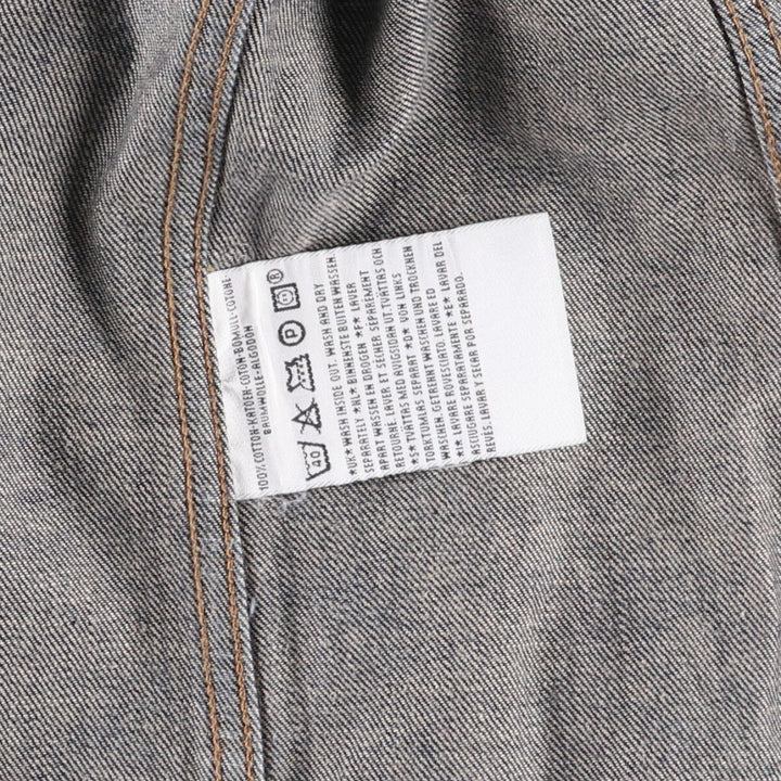 2000'S Levi's 70500-0474 Euro Model Denim Jacket, Men's Size XL cotton blue type Vintage Second Hand
