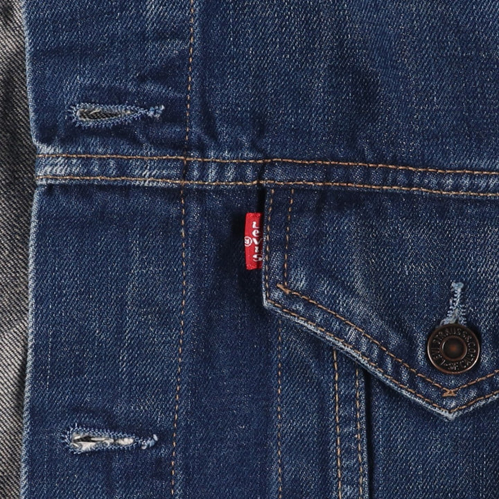 2000'S Levi's 70500-0474 Euro Model Denim Jacket, Men's Size XL cotton blue type Vintage Second Hand