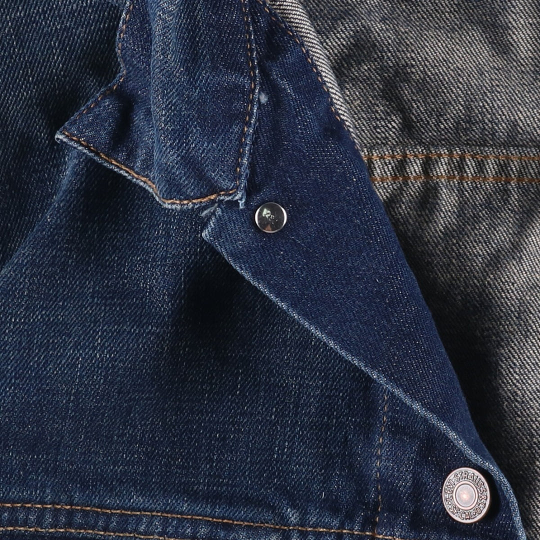 2000'S Levi's 70500-0474 Euro Model Denim Jacket, Men's Size XL cotton blue type Vintage Second Hand