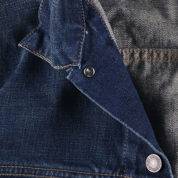 2000'S Levi's 70500-0474 Euro Model Denim Jacket, Men's Size XL cotton blue type Vintage Second Hand