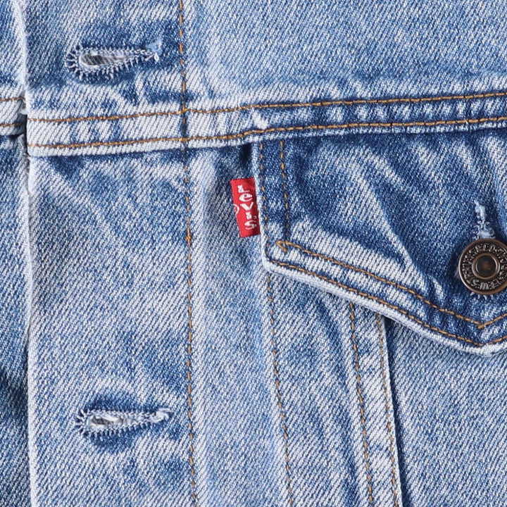 90'S Levi's 70503-0216 denim jacket, denim jacket, men's size L, vintage cotton blue type Vintage Second Hand
