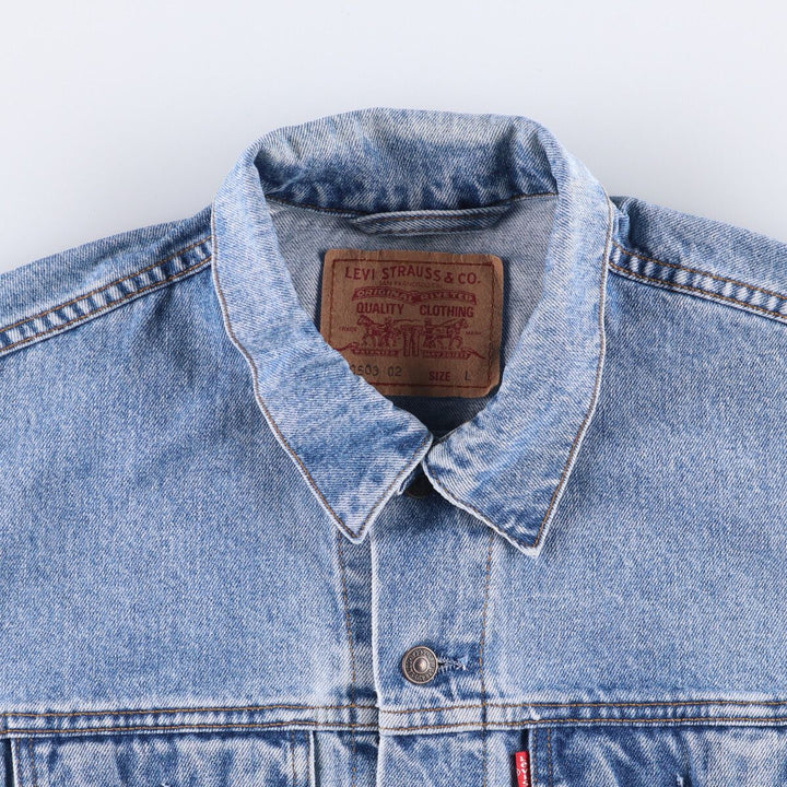 90'S Levi's 70503-0216 denim jacket, denim jacket, men's size L, vintage cotton blue type Vintage Second Hand
