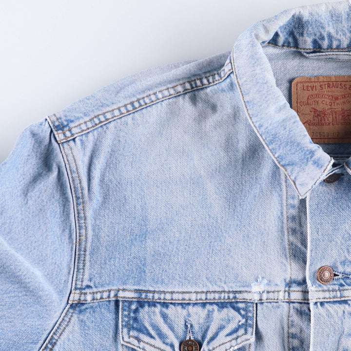 90'S Levi's 70503-0210 denim jacket, G-jacket, men's XL size, vintage cotton blue type Vintage Second Hand
