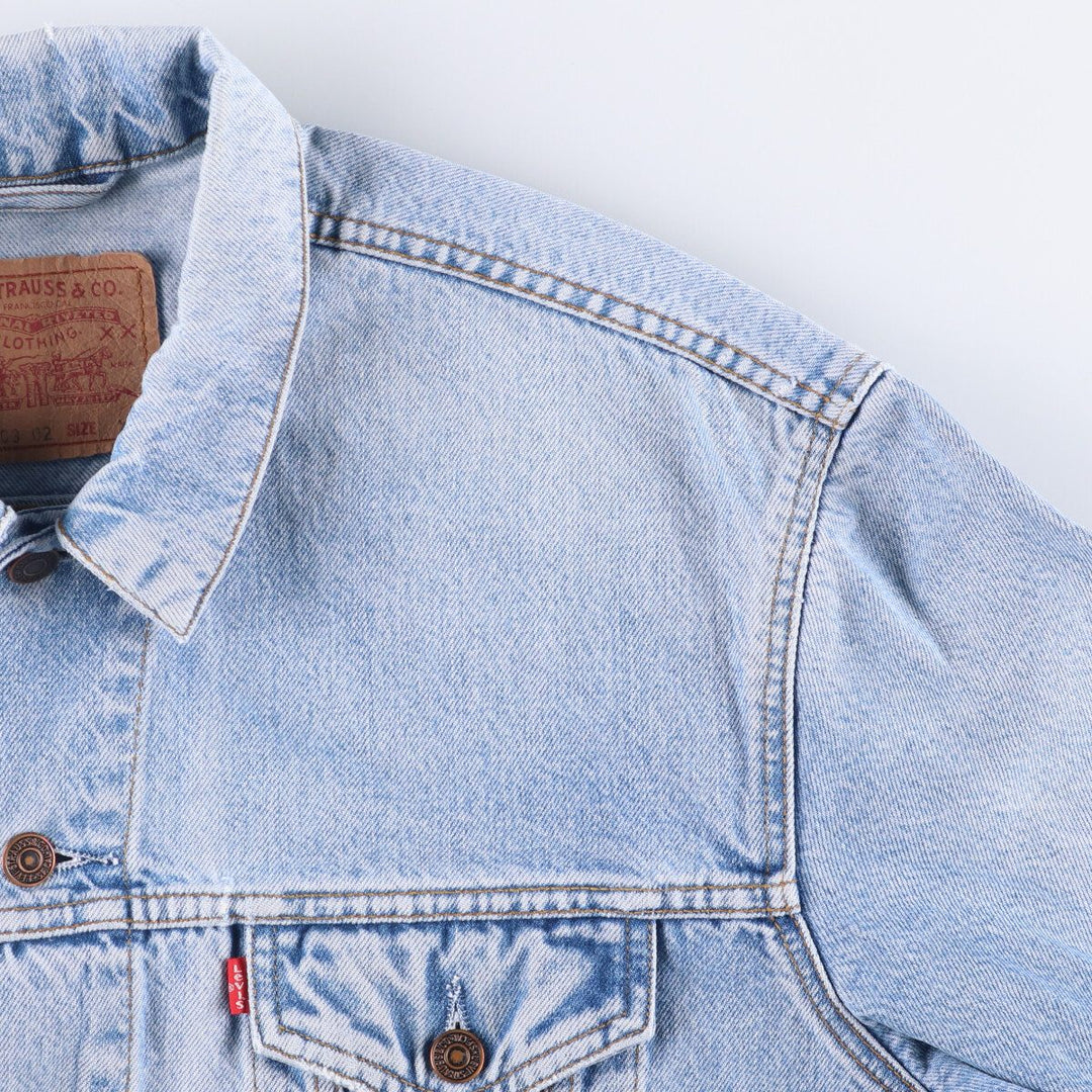 90'S Levi's 70503-0210 denim jacket, G-jacket, men's XL size, vintage cotton blue type Vintage Second Hand