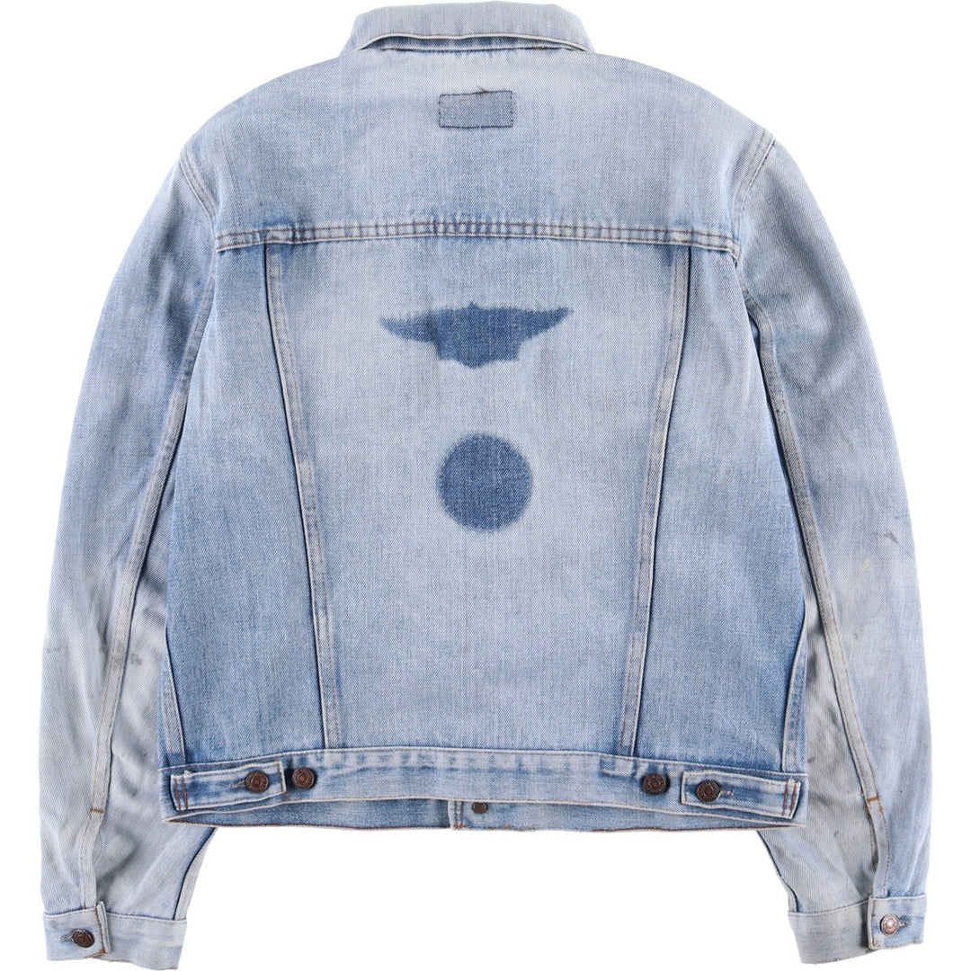 Vintage 1990'S Levi's 70500-0917 denim jacket, made in France, size L, men's unclear blue type Vintage Second Hand