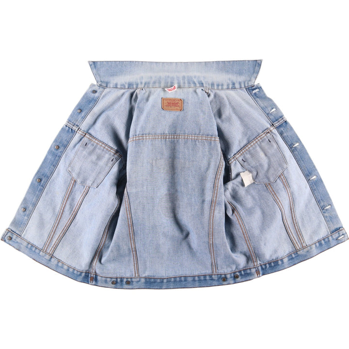 Vintage 1990'S Levi's 70500-0917 denim jacket, made in France, size L, men's unclear blue type Vintage Second Hand