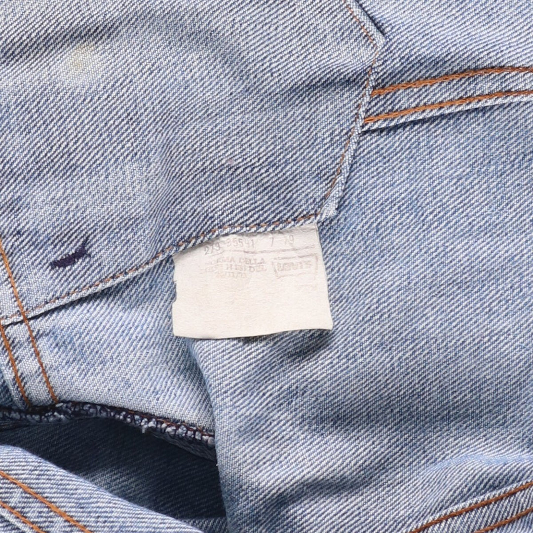 Vintage 1990'S Levi's 70500-0917 denim jacket, made in France, size L, men's unclear blue type Vintage Second Hand