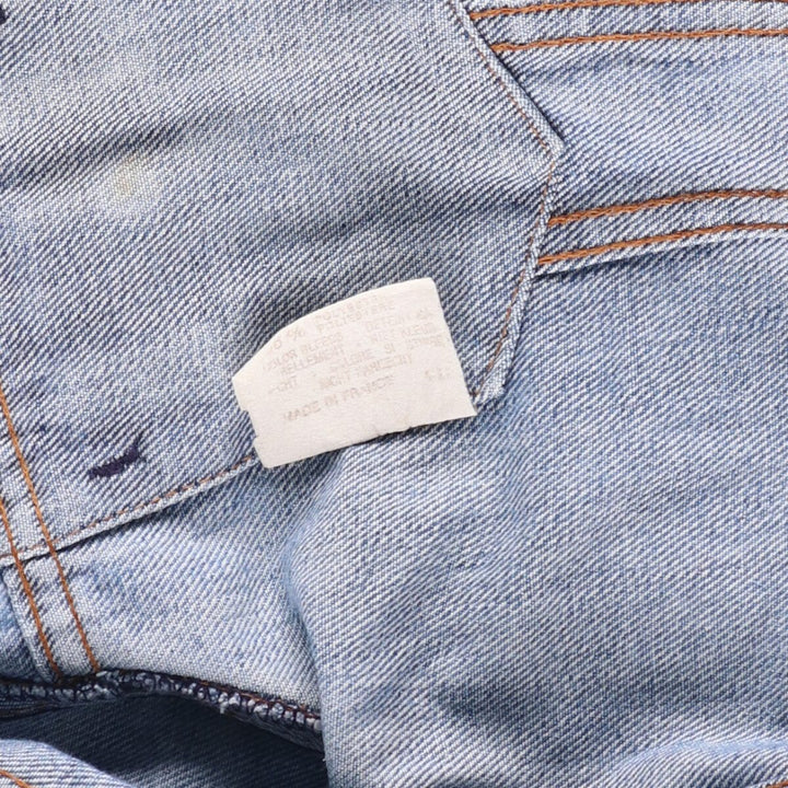 Vintage 1990'S Levi's 70500-0917 denim jacket, made in France, size L, men's unclear blue type Vintage Second Hand