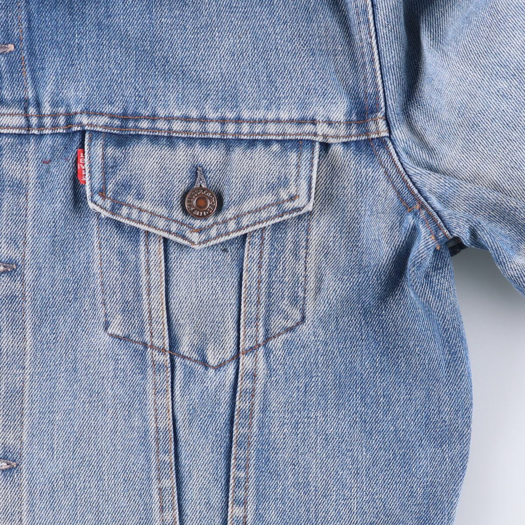 Vintage 1990'S Levi's 70500-0917 denim jacket, made in France, size L, men's unclear blue type Vintage Second Hand