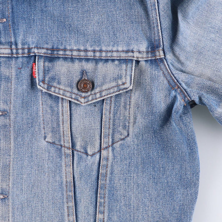 Vintage 1990'S Levi's 70500-0917 denim jacket, made in France, size L, men's unclear blue type Vintage Second Hand