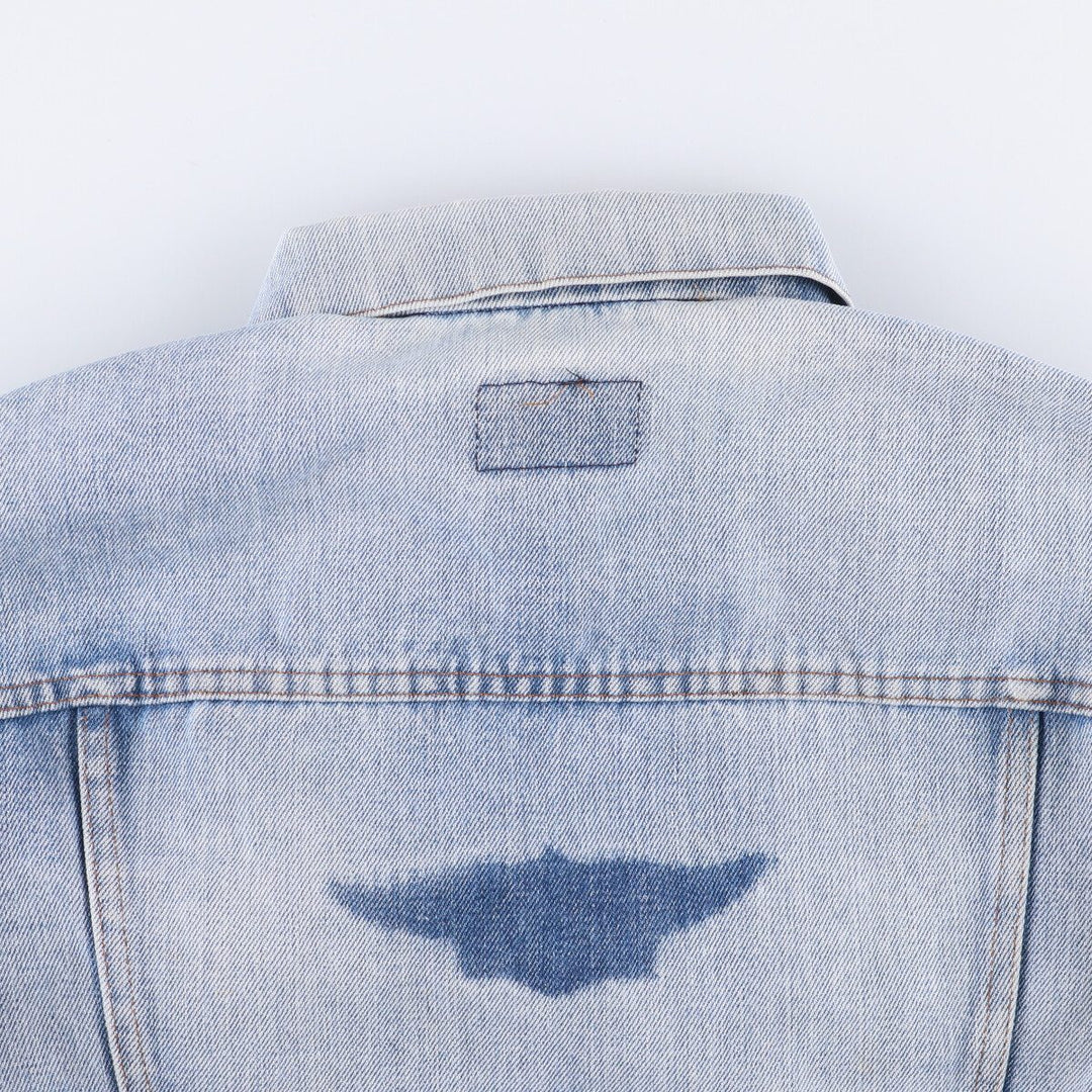 Vintage 1990'S Levi's 70500-0917 denim jacket, made in France, size L, men's unclear blue type Vintage Second Hand