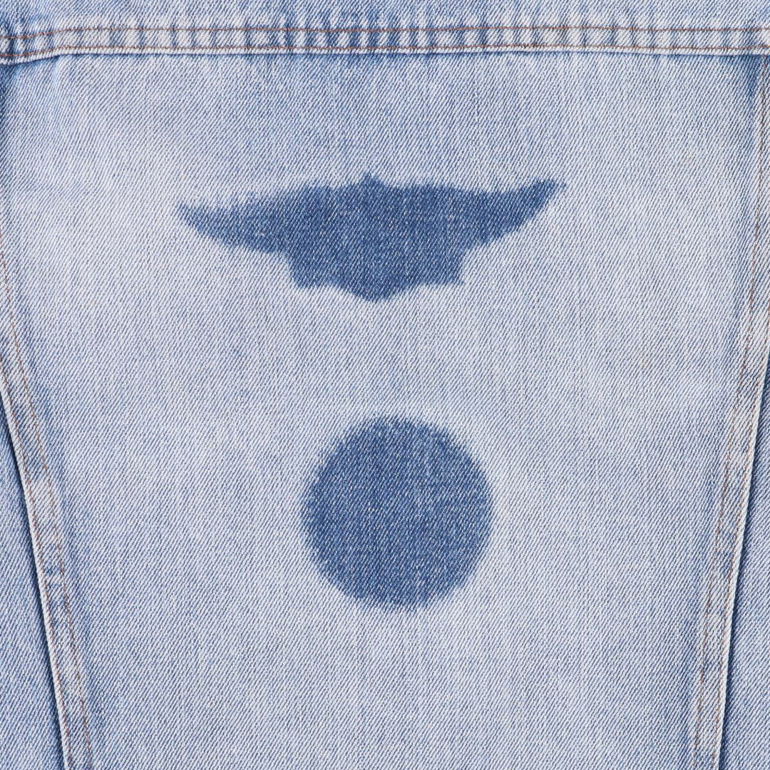 Vintage 1990'S Levi's 70500-0917 denim jacket, made in France, size L, men's unclear blue type Vintage Second Hand