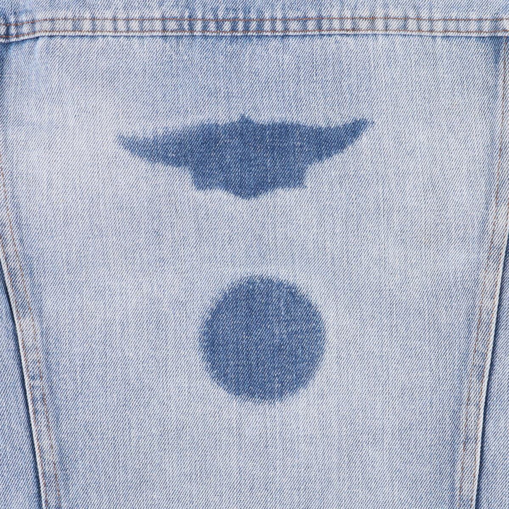 Vintage 1990'S Levi's 70500-0917 denim jacket, made in France, size L, men's unclear blue type Vintage Second Hand