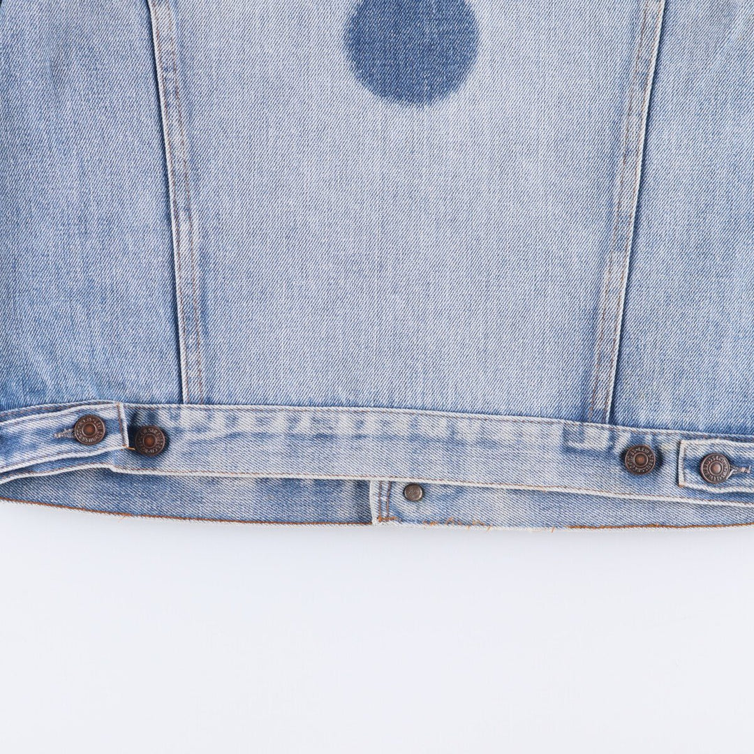 Vintage 1990'S Levi's 70500-0917 denim jacket, made in France, size L, men's unclear blue type Vintage Second Hand
