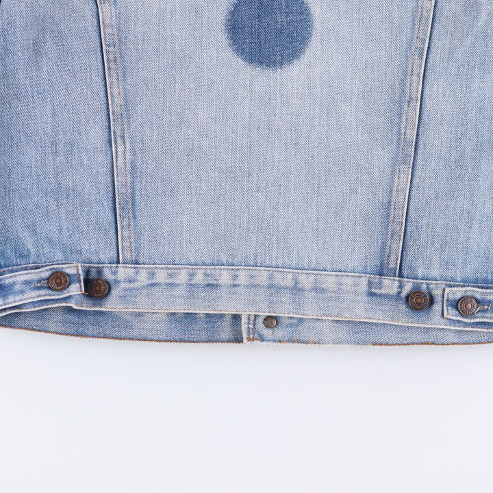 Vintage 1990'S Levi's 70500-0917 denim jacket, made in France, size L, men's unclear blue type Vintage Second Hand