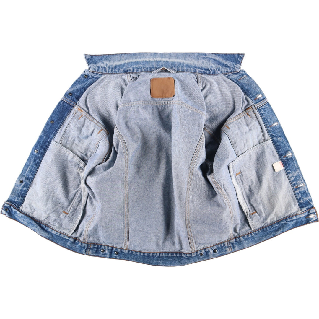 90'S Levi's 70506-0216 Denim Jacket, Made in USA, Men's Size L, Vintage cotton blue type Vintage Second Hand