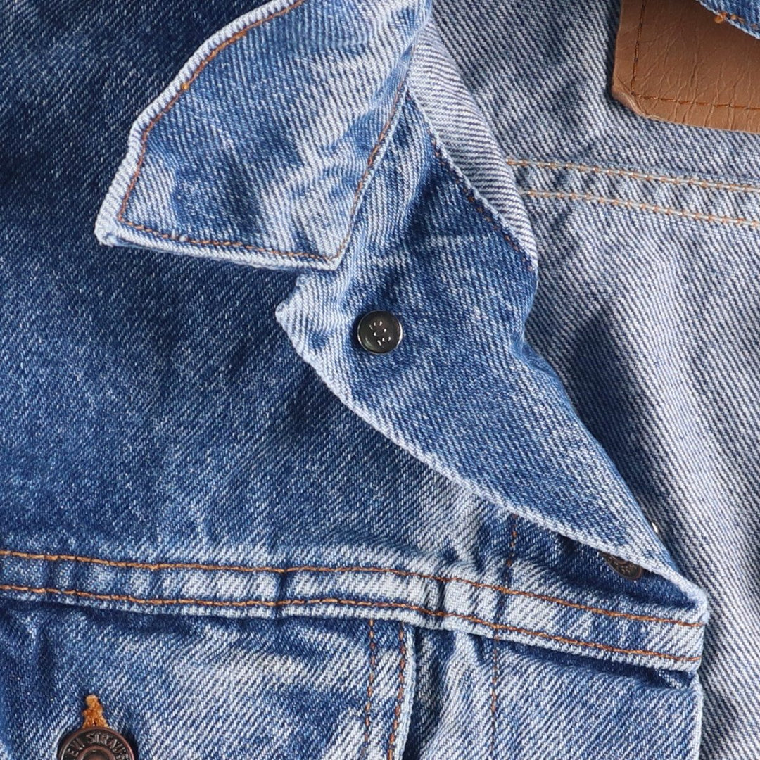 90'S Levi's 70506-0216 Denim Jacket, Made in USA, Men's Size L, Vintage cotton blue type Vintage Second Hand