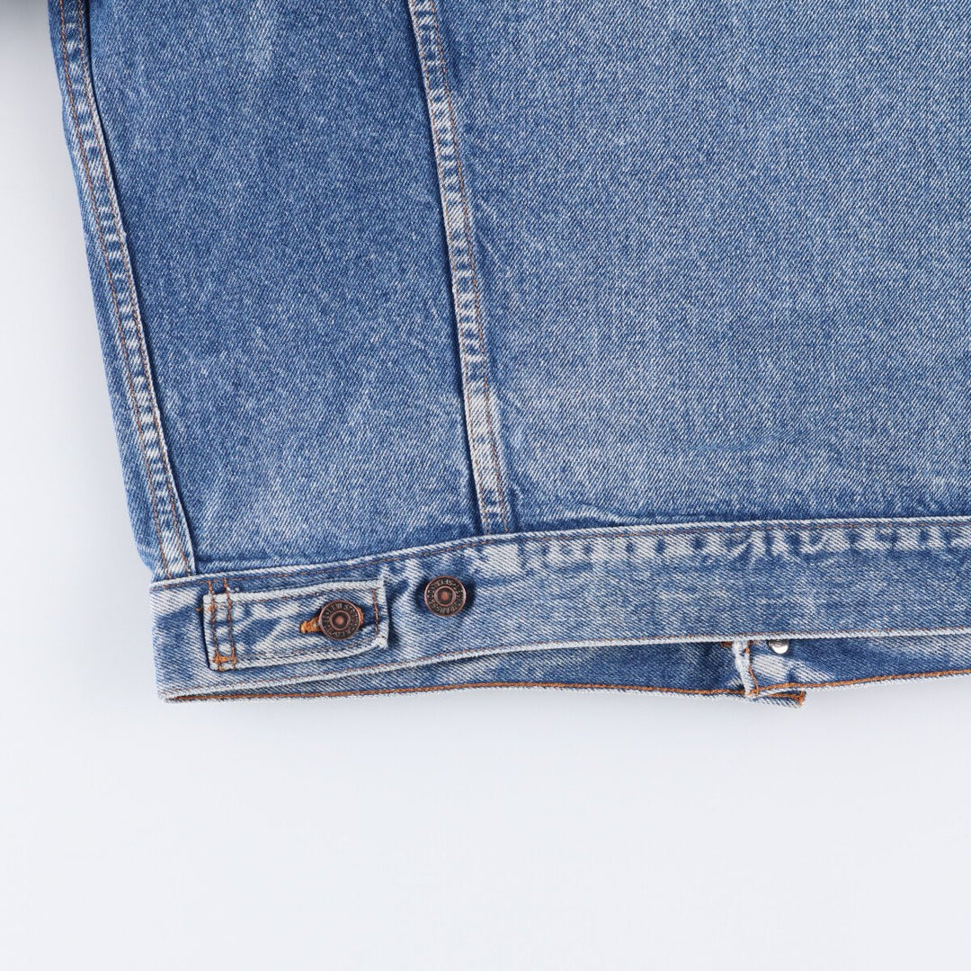 90'S Levi's 70506-0216 Denim Jacket, Made in USA, Men's Size L, Vintage cotton blue type Vintage Second Hand