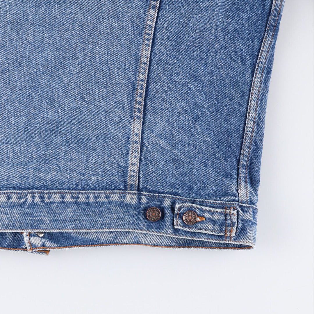 90'S Levi's 70506-0216 Denim Jacket, Made in USA, Men's Size L, Vintage cotton blue type Vintage Second Hand