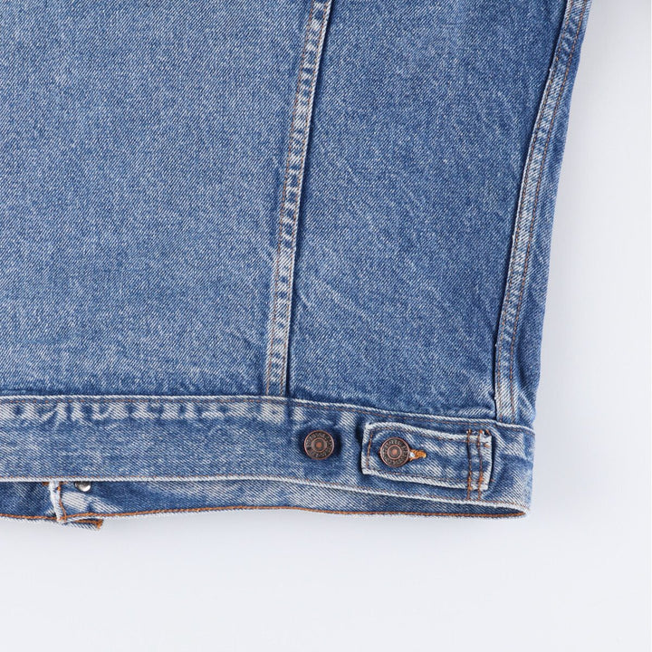 90'S Levi's 70506-0216 Denim Jacket, Made in USA, Men's Size L, Vintage cotton blue type Vintage Second Hand