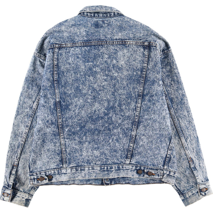 Vintage 1980'S Levi's 70507-0520 Chemical Wash Denim Jacket, Made in USA, Men's Size XL cotton blue type Vintage Second Hand