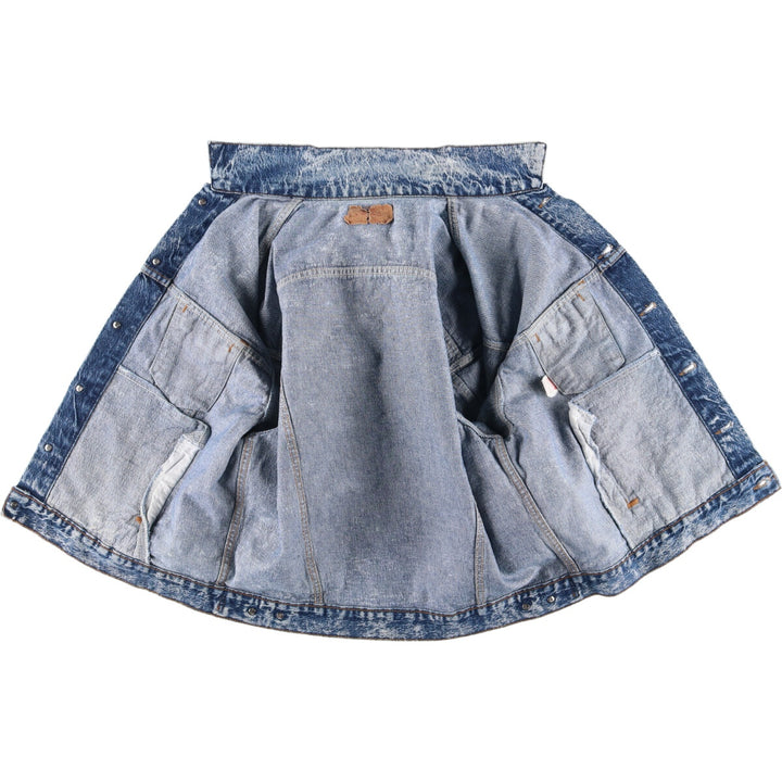 Vintage 1980'S Levi's 70507-0520 Chemical Wash Denim Jacket, Made in USA, Men's Size XL cotton blue type Vintage Second Hand