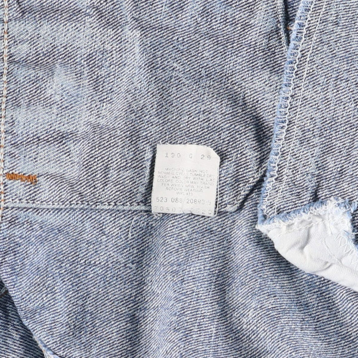 Vintage 1980'S Levi's 70507-0520 Chemical Wash Denim Jacket, Made in USA, Men's Size XL cotton blue type Vintage Second Hand