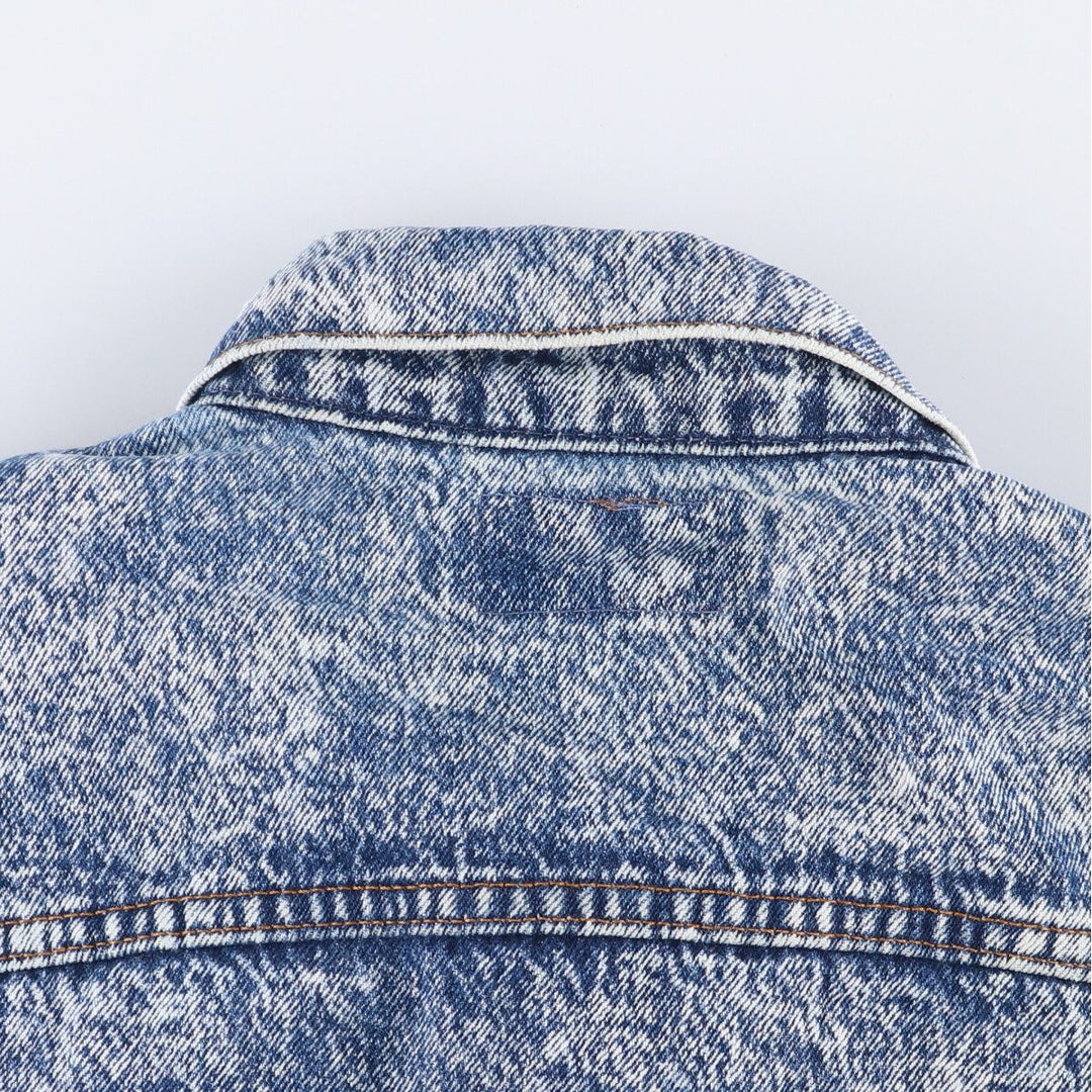 Vintage 1980'S Levi's 70507-0520 Chemical Wash Denim Jacket, Made in USA, Men's Size XL cotton blue type Vintage Second Hand