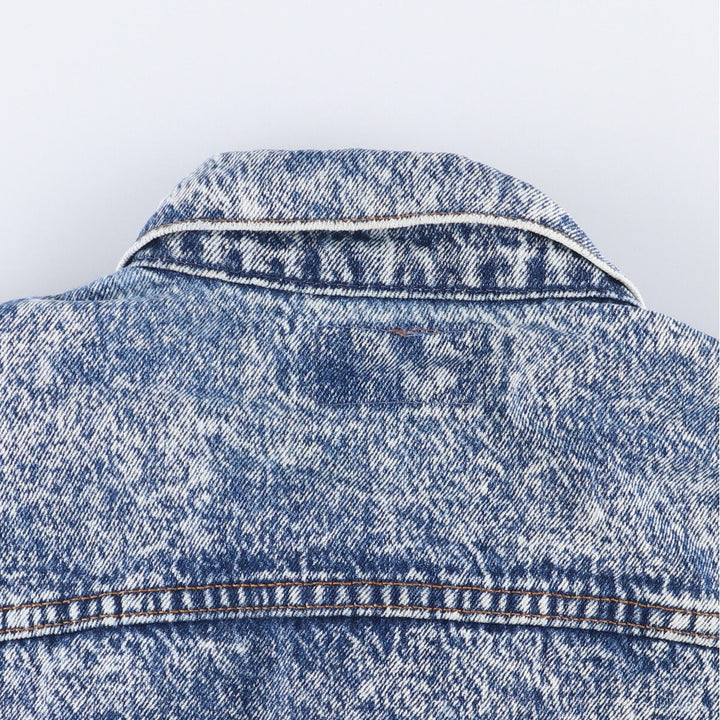 Vintage 1980'S Levi's 70507-0520 Chemical Wash Denim Jacket, Made in USA, Men's Size XL cotton blue type Vintage Second Hand