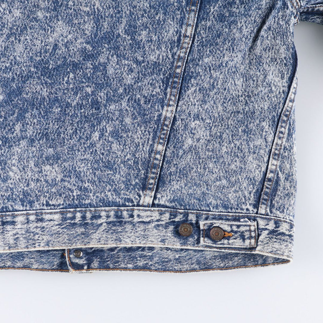 Vintage 1980'S Levi's 70507-0520 Chemical Wash Denim Jacket, Made in USA, Men's Size XL cotton blue type Vintage Second Hand