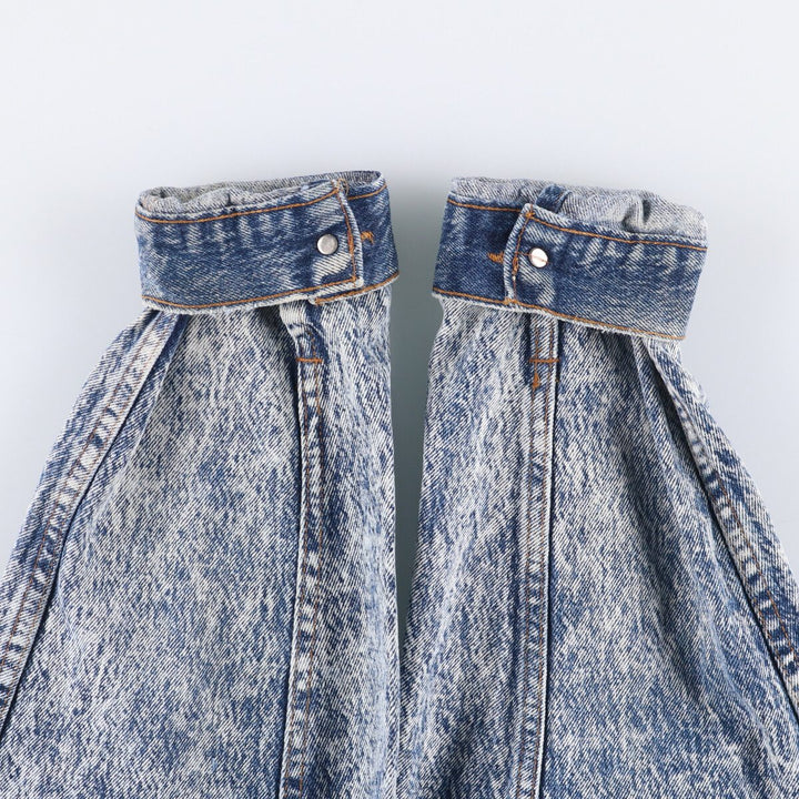 Vintage 1980'S Levi's 70507-0520 Chemical Wash Denim Jacket, Made in USA, Men's Size XL cotton blue type Vintage Second Hand