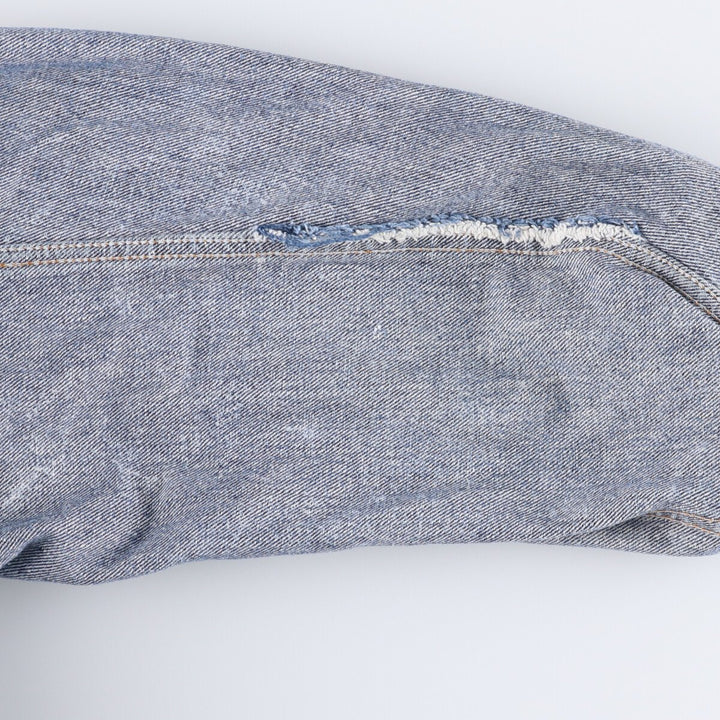 Vintage 1980'S Levi's 70507-0520 Chemical Wash Denim Jacket, Made in USA, Men's Size XL cotton blue type Vintage Second Hand