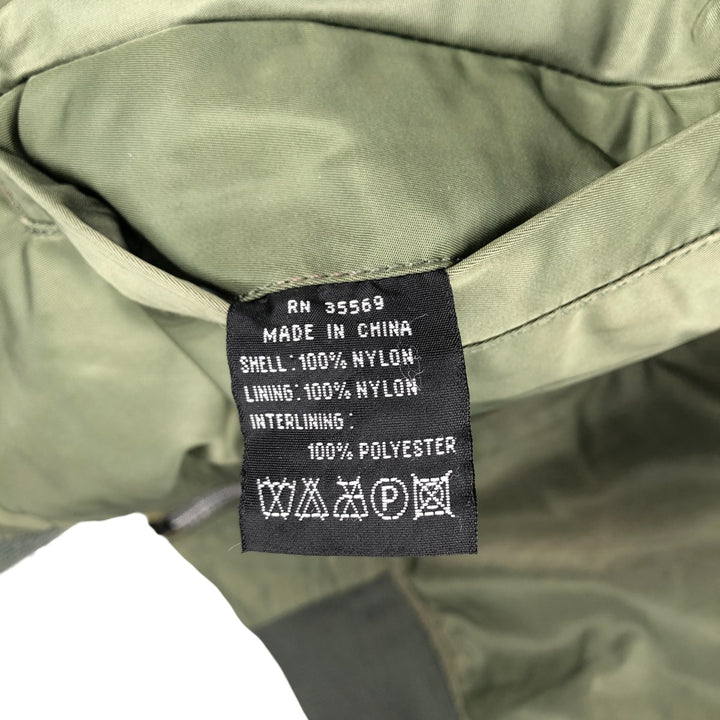 Civilian Alpha ALPHA MA-1 type military flight jacket, men's XL equivalent Nylon Khaki type Vintage Second Hand