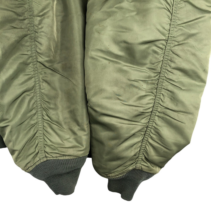 Civilian Alpha ALPHA MA-1 type military flight jacket, men's XL equivalent Nylon Khaki type Vintage Second Hand