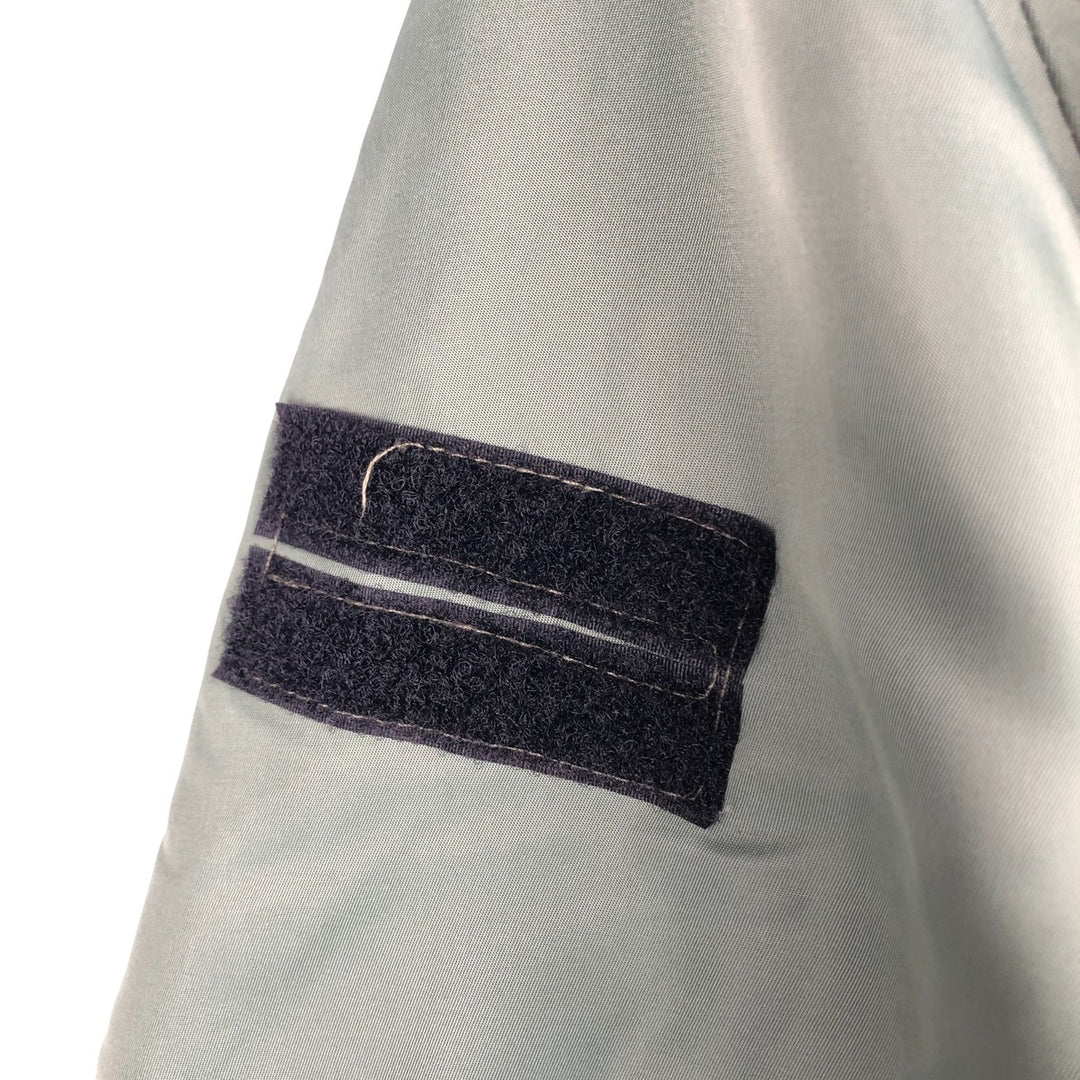 90'S civilian Alpha MA-1 style padded military flight jacket, men's size M, vintage Nylon Khaki type Vintage Second Hand