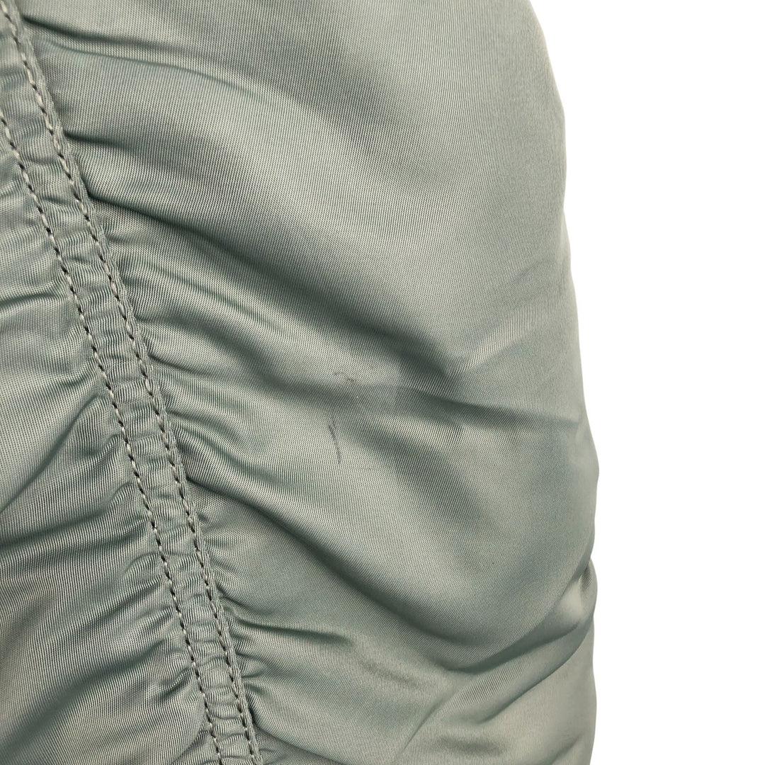 90'S civilian Alpha MA-1 style padded military flight jacket, men's size M, vintage Nylon Khaki type Vintage Second Hand