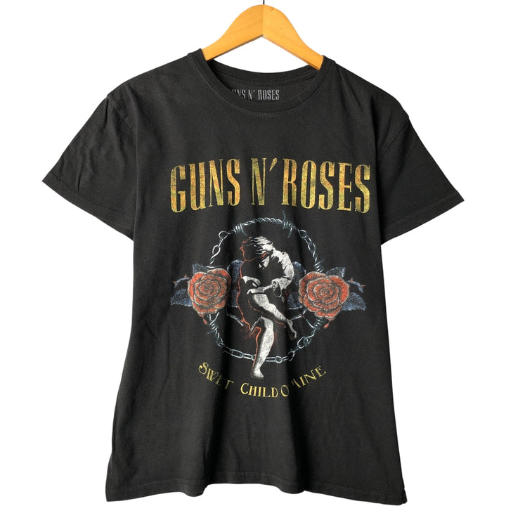 GUNS N' ROSES Guns N' Roses Band T-shirt Band T Men's L size cotton black type Vintage Second Hand