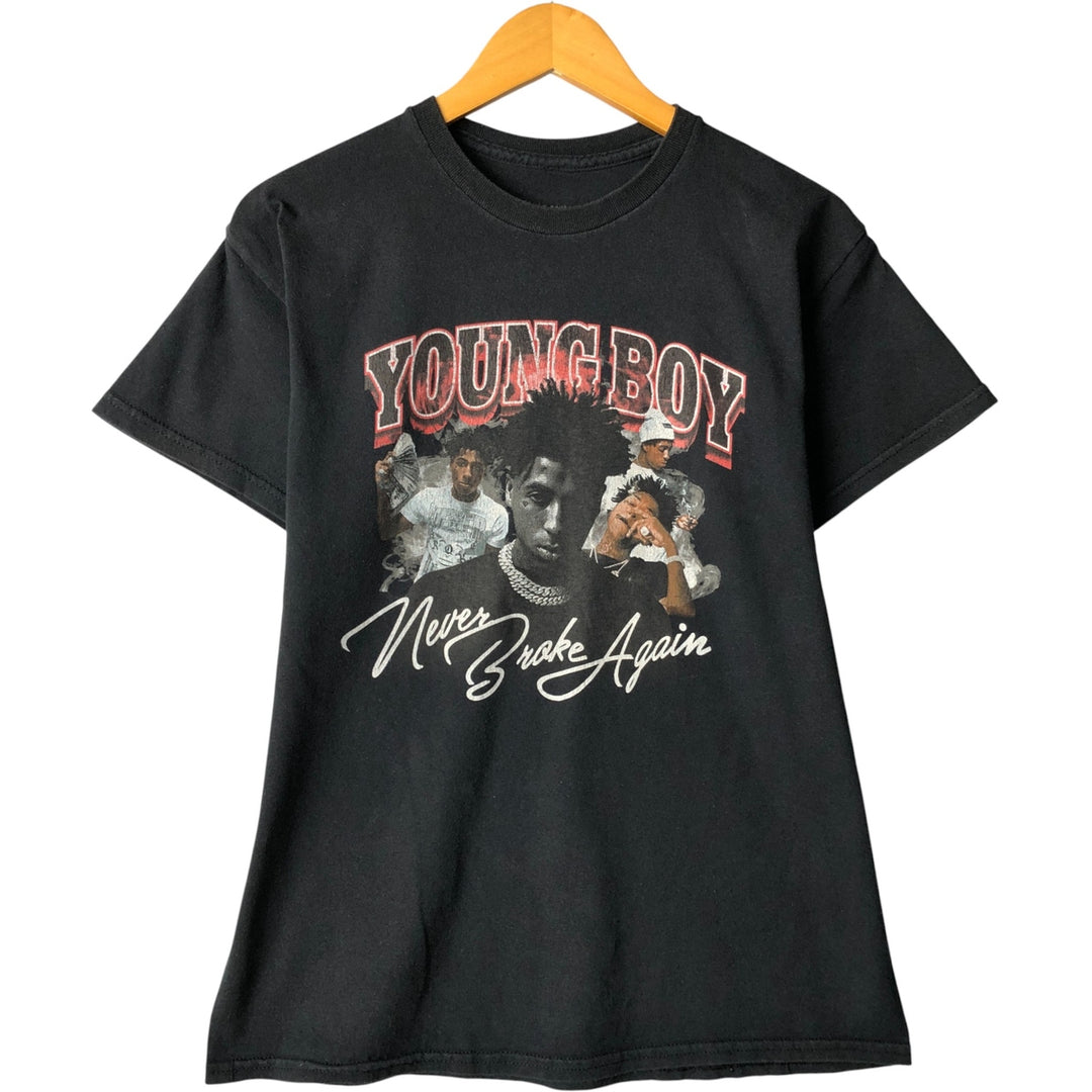 YoungBoy Never Broke Again Rap T-Shirt, Men's Size Medium cotton black type Vintage Second Hand