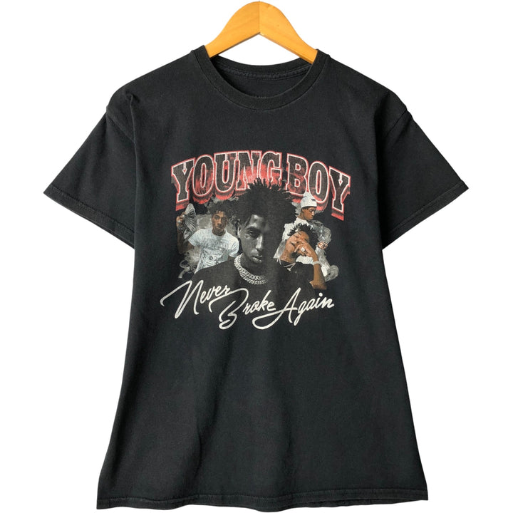 YoungBoy Never Broke Again Rap T-Shirt, Men's Size Medium cotton black type Vintage Second Hand