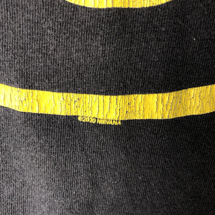 NIRVANA Nirvana Band T-shirt, Band T, Men's S size cotton black type Vintage Second Hand