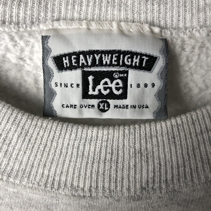 Vintage 90'S Lee printed sweatshirt, made in the USA, men's size XL cotton gray type Vintage Second Hand