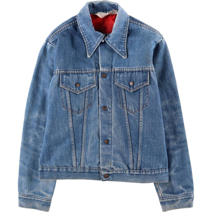 Vintage 1970'S JCPenney Indigo Super Denim denim jacket, size L, men's size L cotton blue type Vintage Second Hand