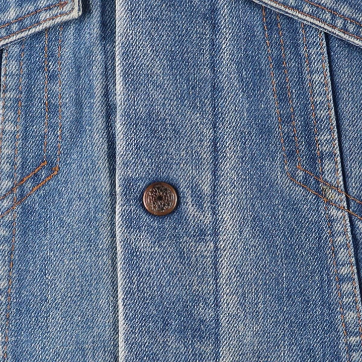 Vintage 1970'S JCPenney Indigo Super Denim denim jacket, size L, men's size L cotton blue type Vintage Second Hand