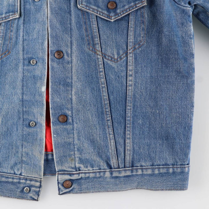 Vintage 1970'S JCPenney Indigo Super Denim denim jacket, size L, men's size L cotton blue type Vintage Second Hand