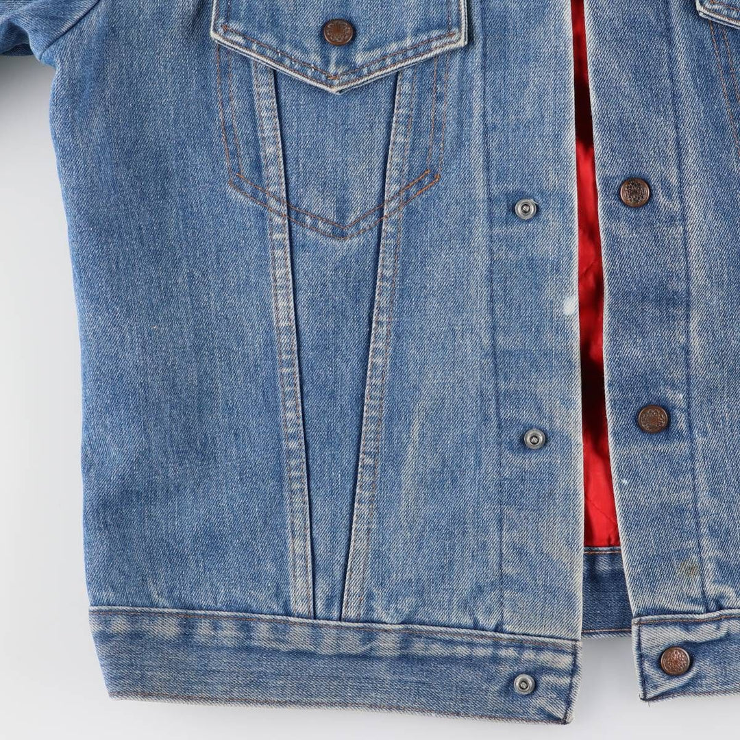 Vintage 1970'S JCPenney Indigo Super Denim denim jacket, size L, men's size L cotton blue type Vintage Second Hand