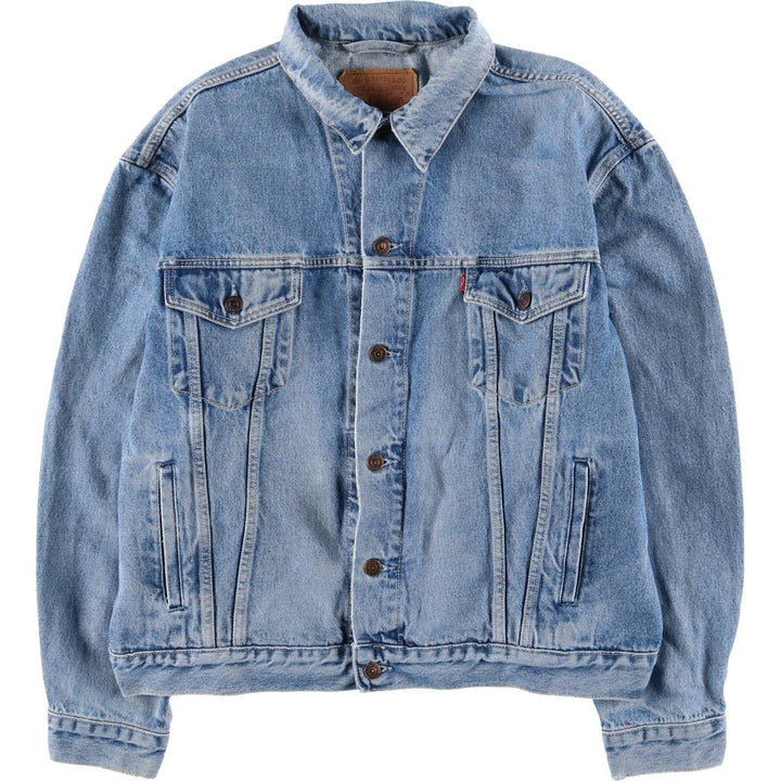 Levi's 70503-0214 Euro Model Denim Jacket, Made in Italy, Men's XXL, Vintage cotton blue type Vintage Second Hand